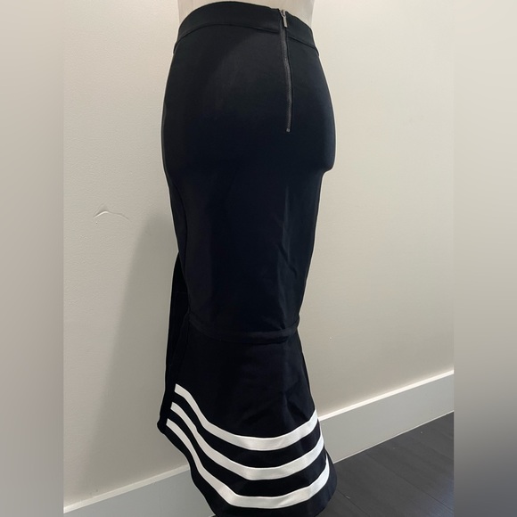 bebe Black and White Pencil Skirt - Picture 5 of 6